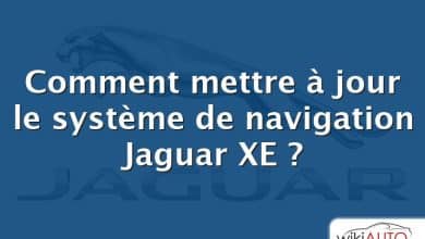 Comment mettre à jour le système de navigation Jaguar XE ?